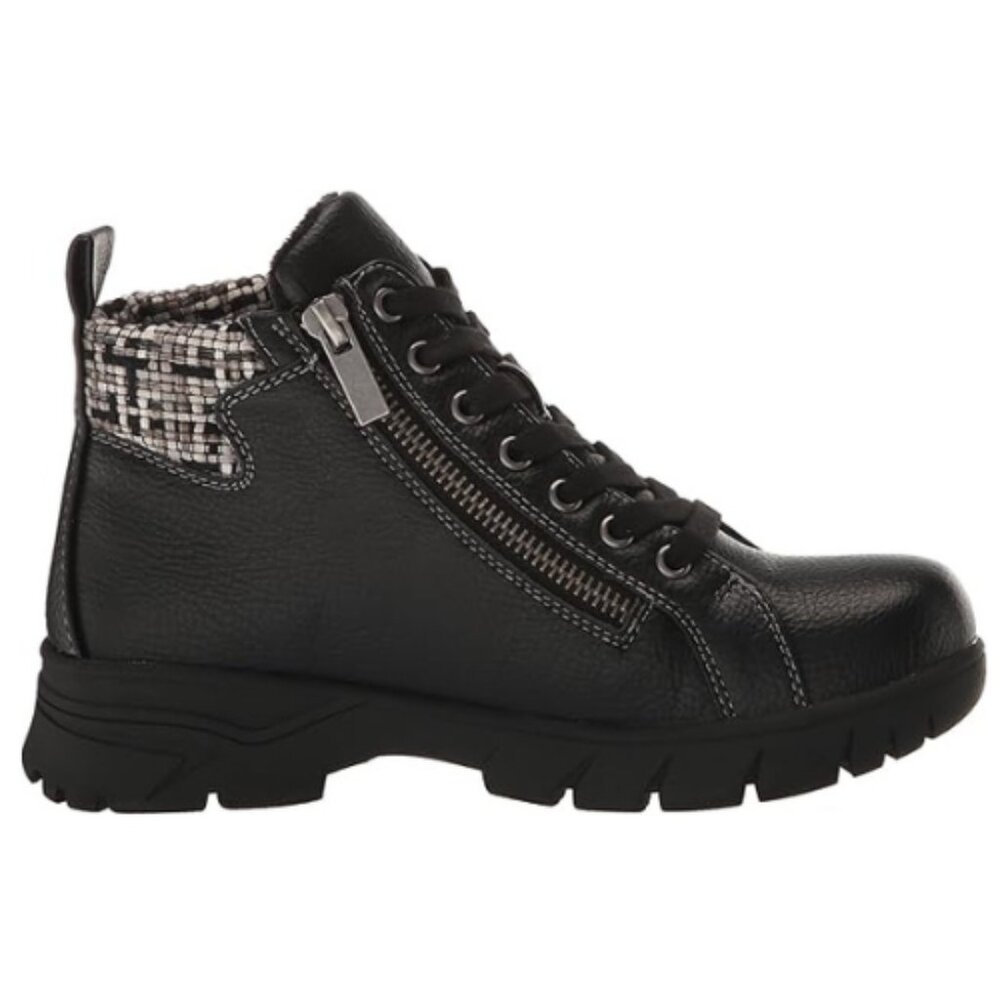 Easy Street Men's Nico Comfort Wave Boots Size 7.5 WW Wide Fit, BLACK